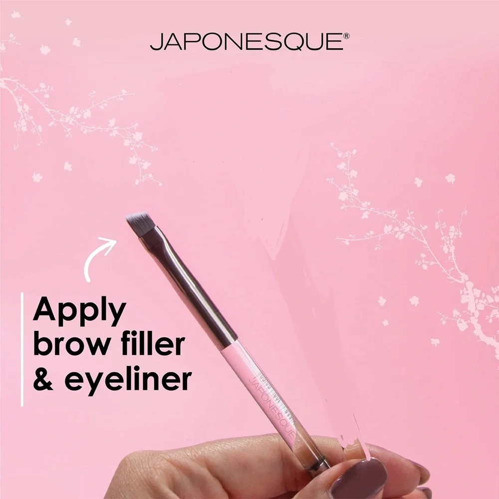 Japonesque Angled Liner Brow Spoolie Brush Double Ended
